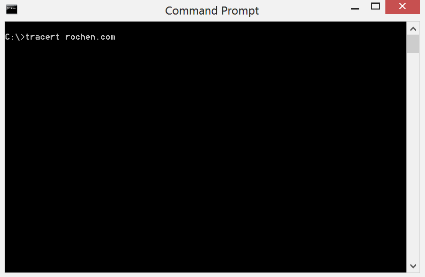 command line prompts for using traceroutes