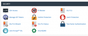 imunify360 icon in Rochen cPanel