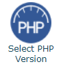 change PHP version icon in cPanel